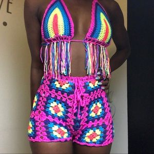 Multicolored Beach Wear